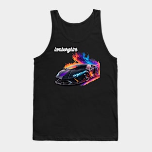 Blazing Lamborghini Aventador Tank Top